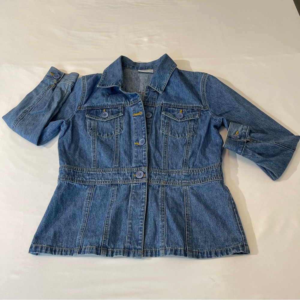 VALERIE STEVENS CASUAL WOMENS JEAN JACKET, SZ S, VERY GOOD CONDITION, PR…